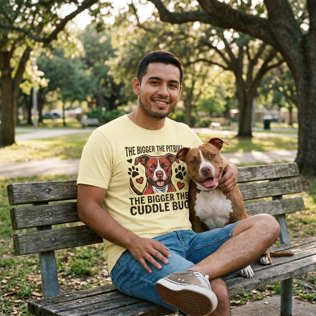 Pitbull Cuddle Bug Tee | Pit Bull Dog Lover Shirt