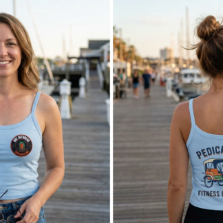 Pedicab Life Fitness On Wheels Tank Top lifestyle photo