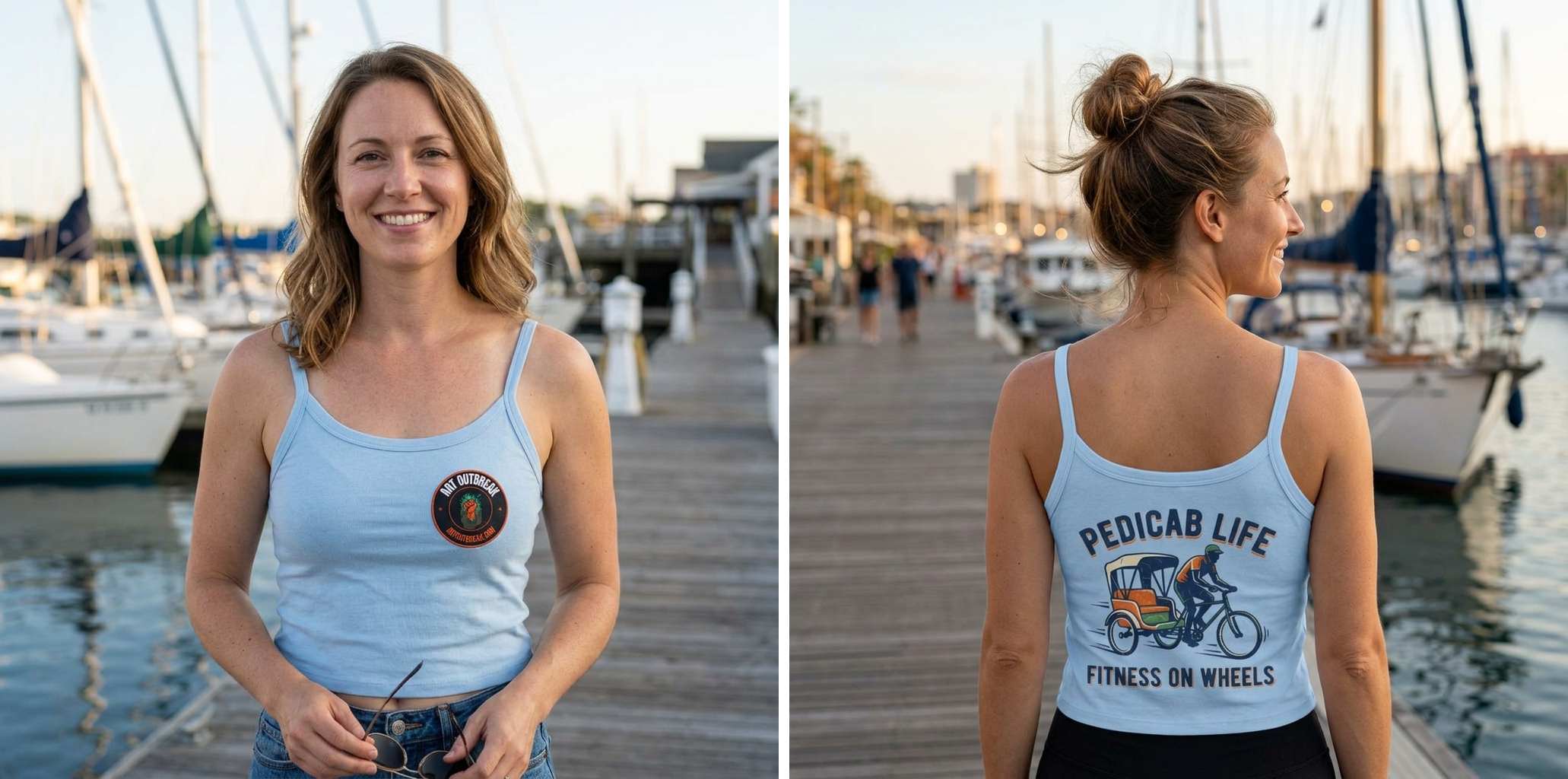 Pedicab Life Fitness On Wheels Tank Top | Bicycle Rickshaw Rider Design