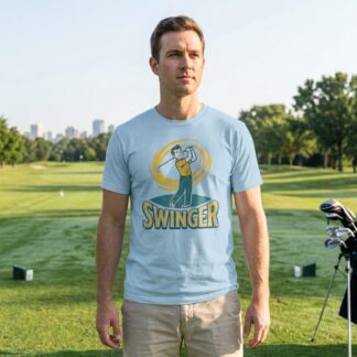 Golfer Swinger T-Shirt lifestyle photo