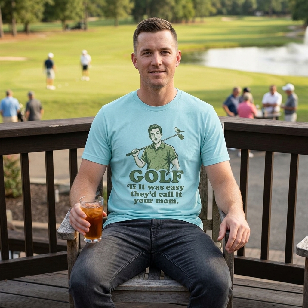 Golf If It Was Easy They’d Call It Your Mom tee | Golf T-Shirt, Funny Golf Shirt