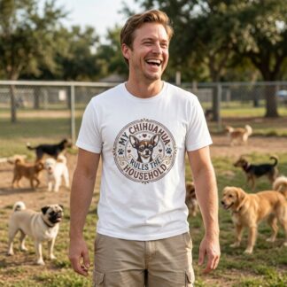 My Chihuahua Rules the Household Tee lifestyle photo