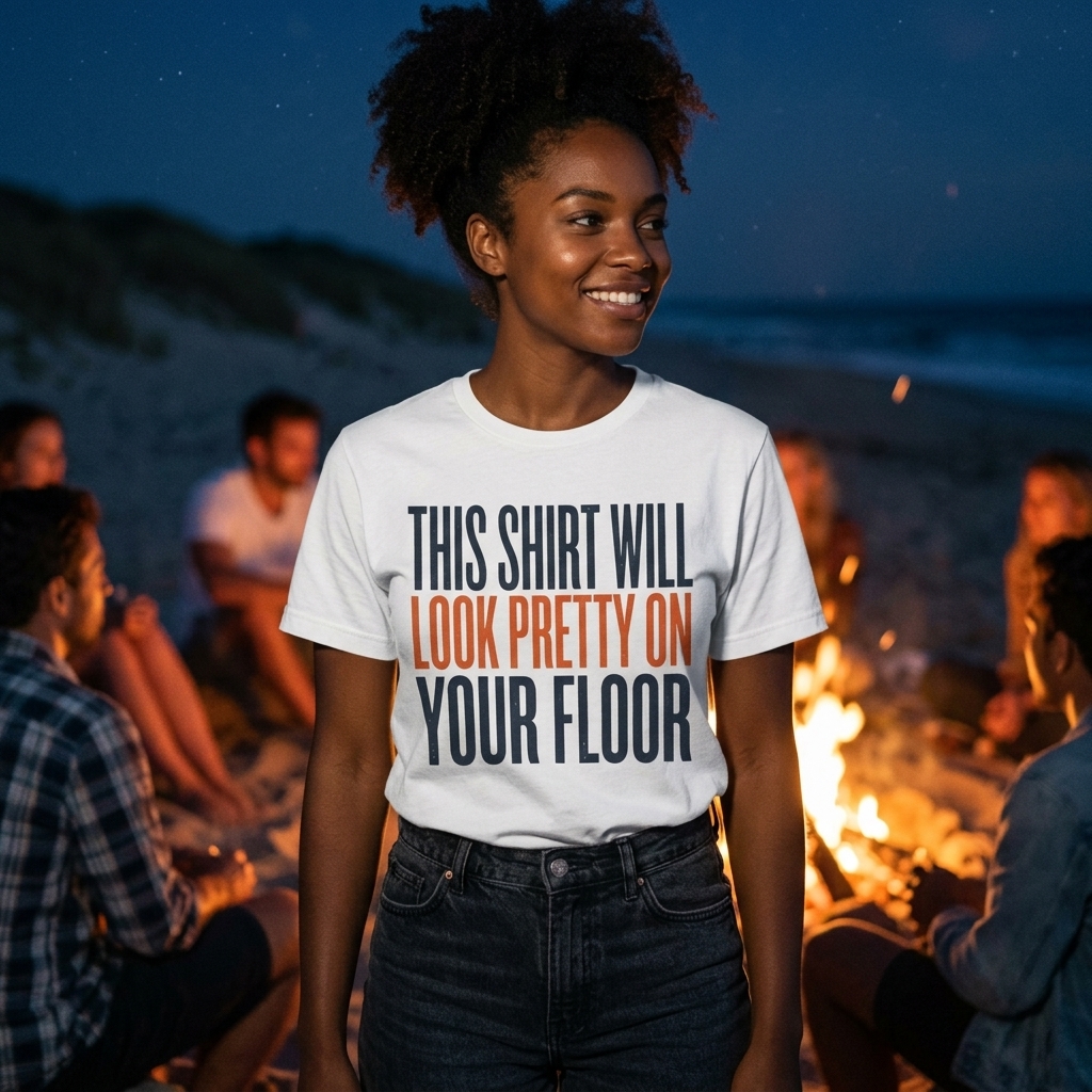 This Shirt Will Look Pretty On Your Floor Shirt | Tee, Crop, Baby Tee & More Styles