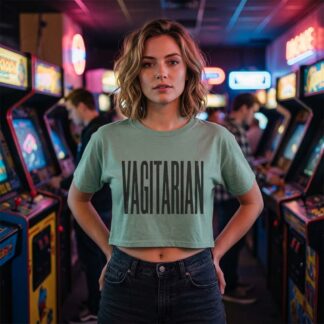 Vagitarian Crop Tee lifestyle photo