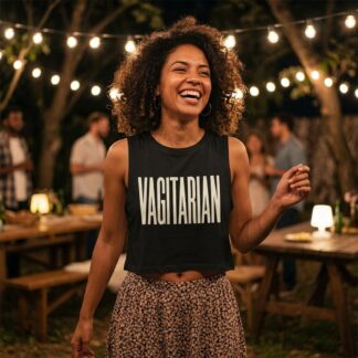 Vagitarian Crop Top lifestyle photo