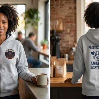 Professional Flirt Pinup Zip Hoodie lifestyle photo
