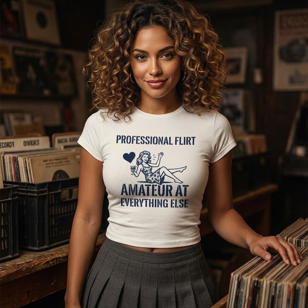 Professional Flirt Amateur At Everything Else Tee | Women’s Baby Tee