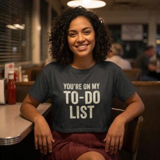 You're On My To-Do List Crop Tee lifestyle photo