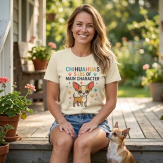 Chihuahua 5 lbs of Main Character Tee lifestyle photo