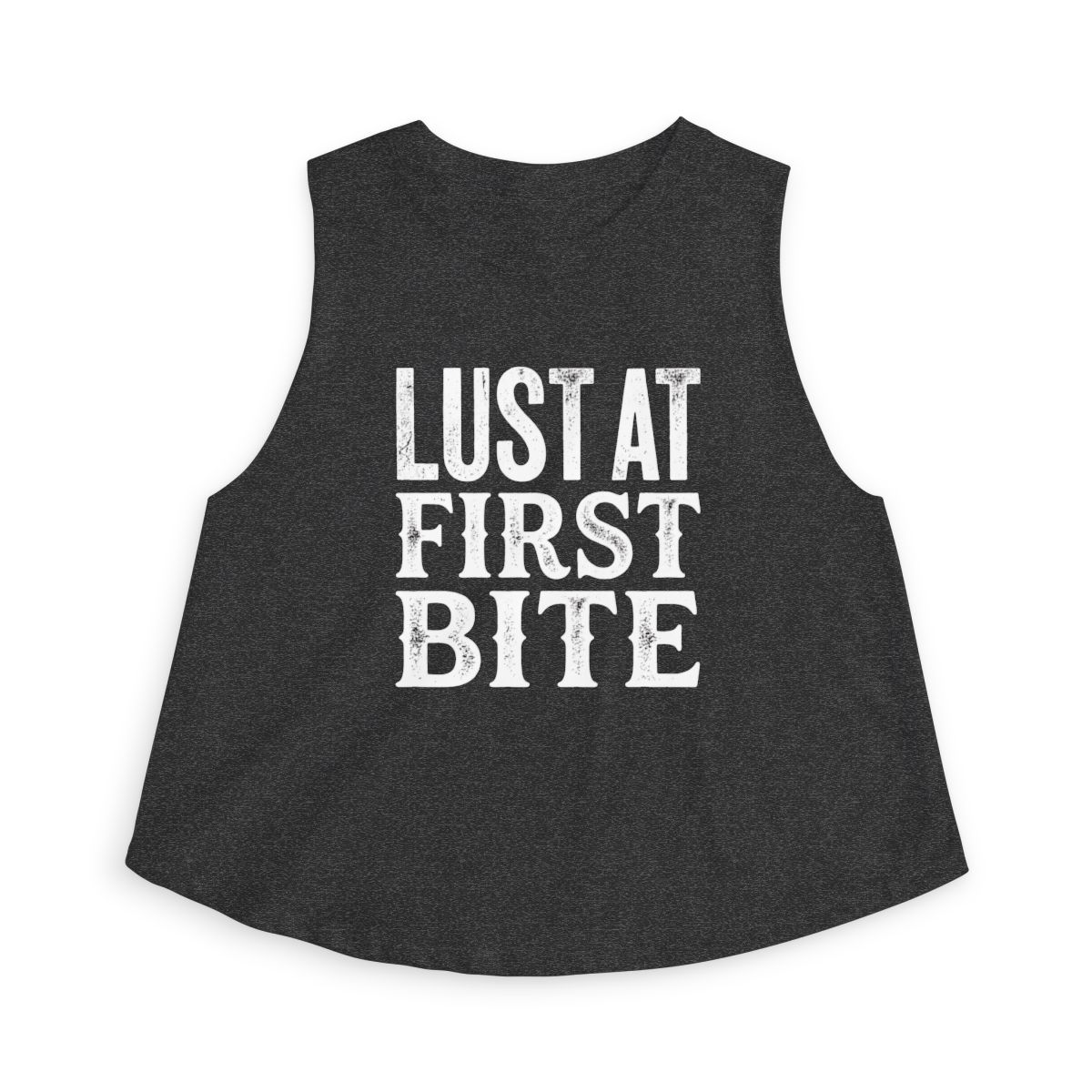 Lust At First Bite Crop Top | Vampire Bite Halloween Gothic Shirt - Image 2