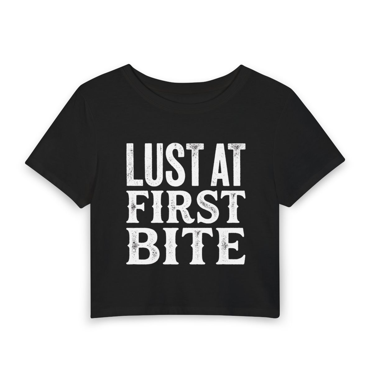Lust At First Bite Tee | Vampire Halloween Bite Graphic Shirt - Image 3
