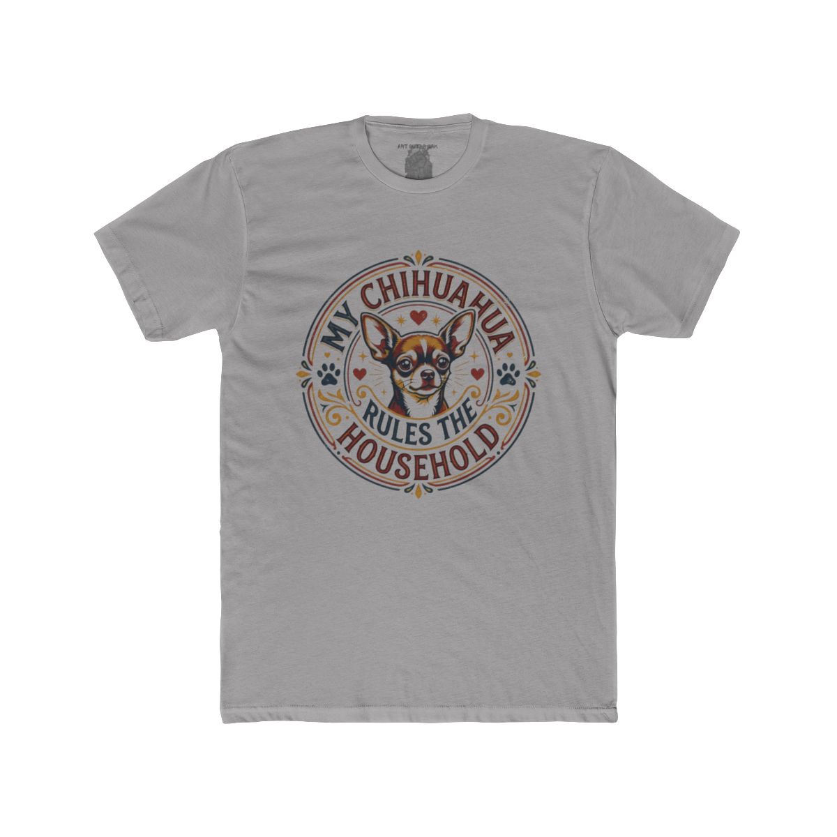 My Chihuahua Rules the Household Tee | Chihuahua Dog Illustration - Image 7