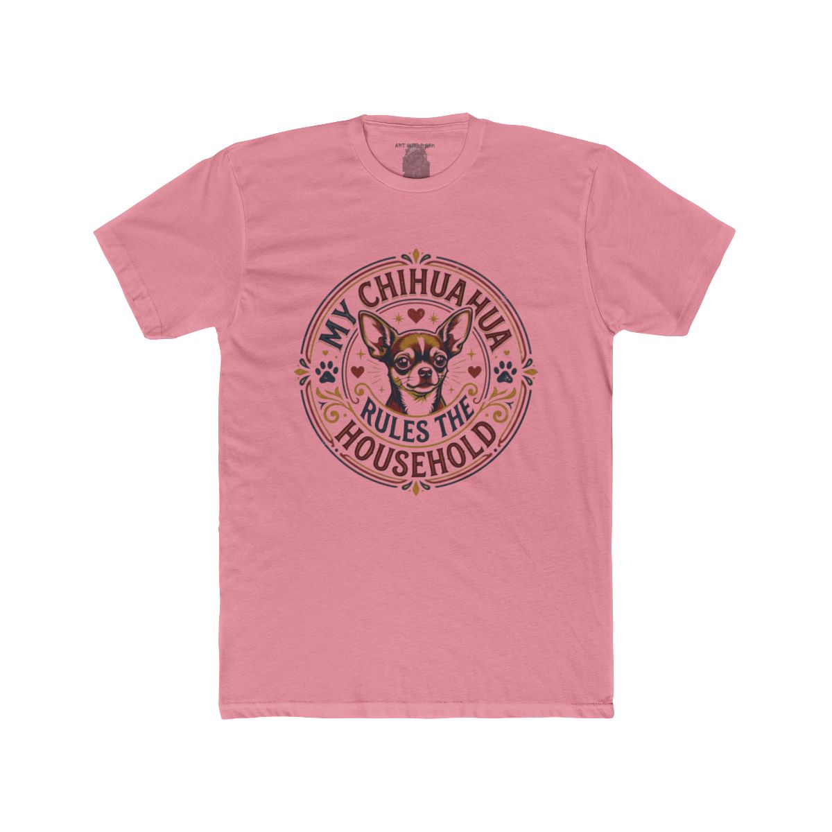 My Chihuahua Rules the Household Tee | Chihuahua Dog Illustration - Image 8