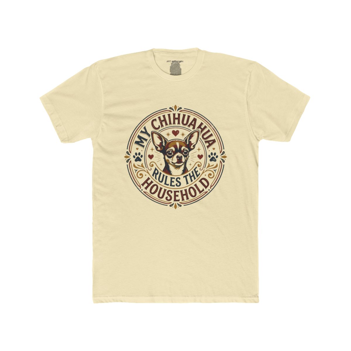 My Chihuahua Rules the Household Tee | Chihuahua Dog Illustration - Image 9