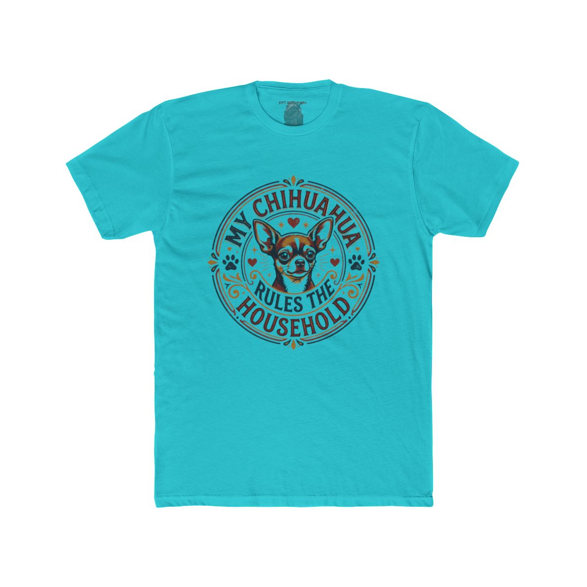 My Chihuahua Rules the Household Tee | Chihuahua Dog Illustration - Image 10