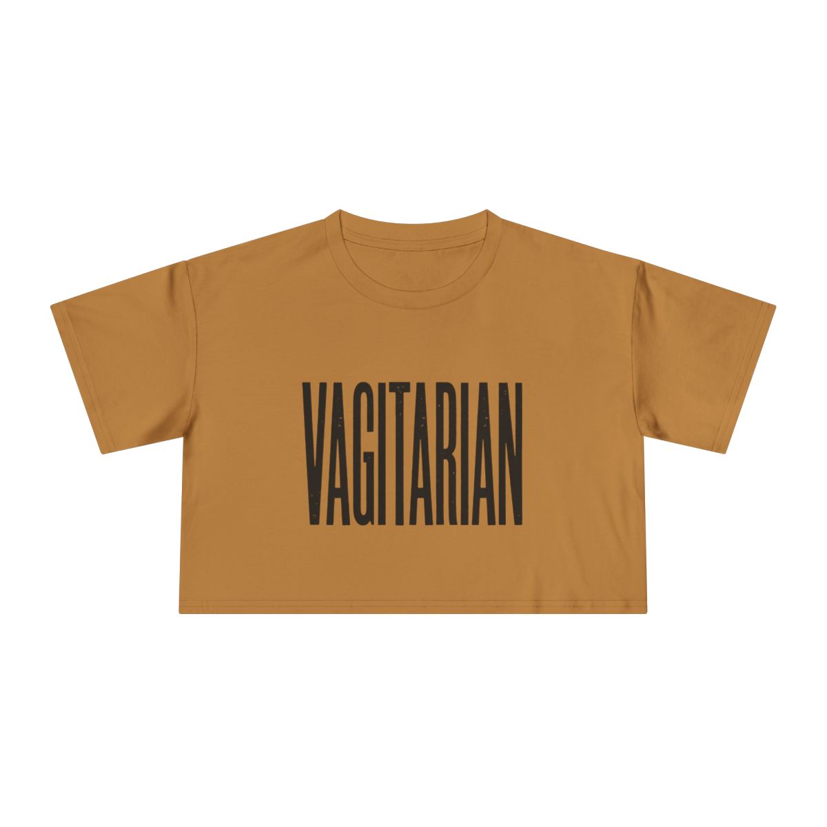 Vagitarian Crop Tee | Funny Text Graphic Top - Image 5