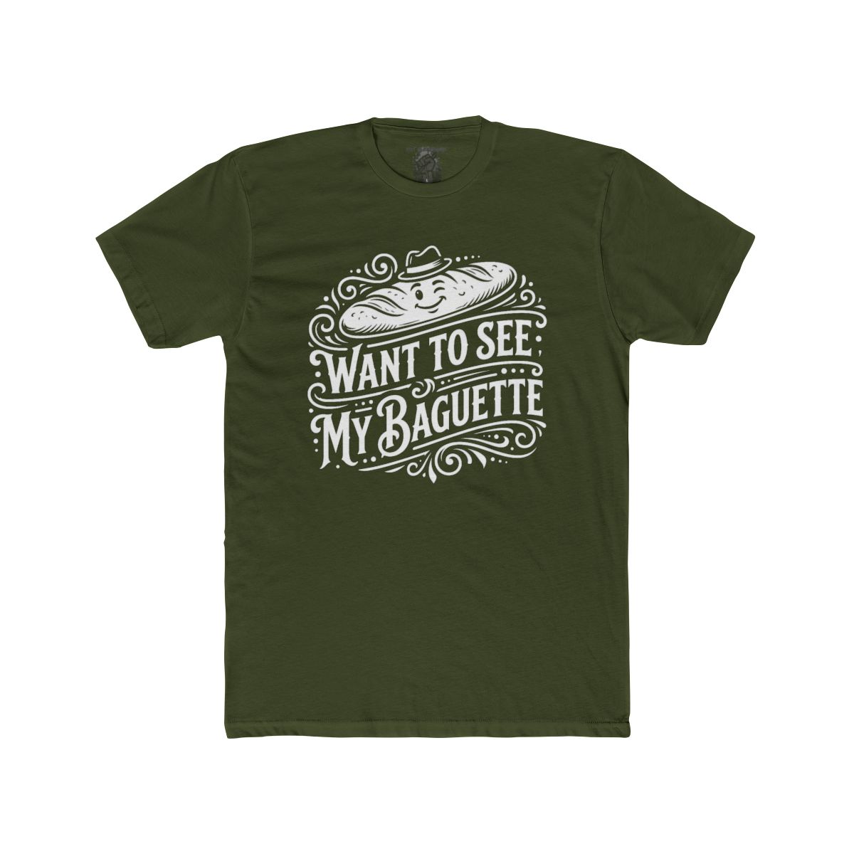 Want To See My Baguette T-Shirt | Baguette Illustration, Funny Bread Tee - Image 12