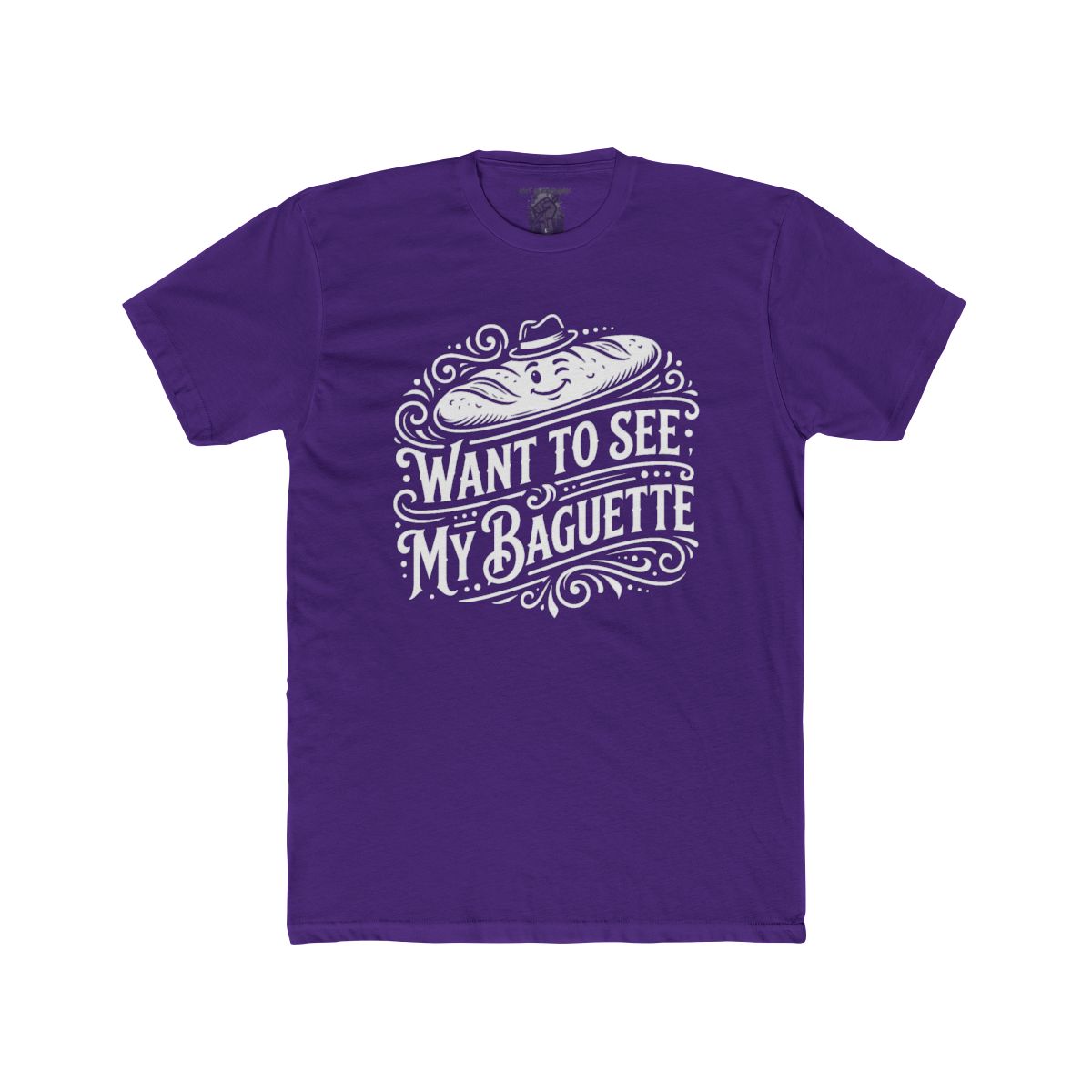 Want To See My Baguette T-Shirt | Baguette Illustration, Funny Bread Tee - Image 13