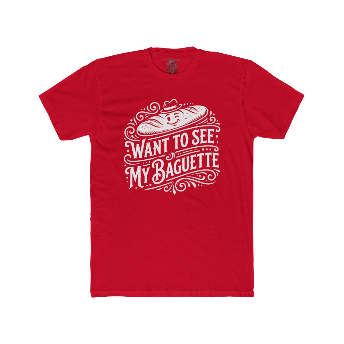 Want To See My Baguette T-Shirt | Baguette Illustration, Funny Bread Tee - Image 14
