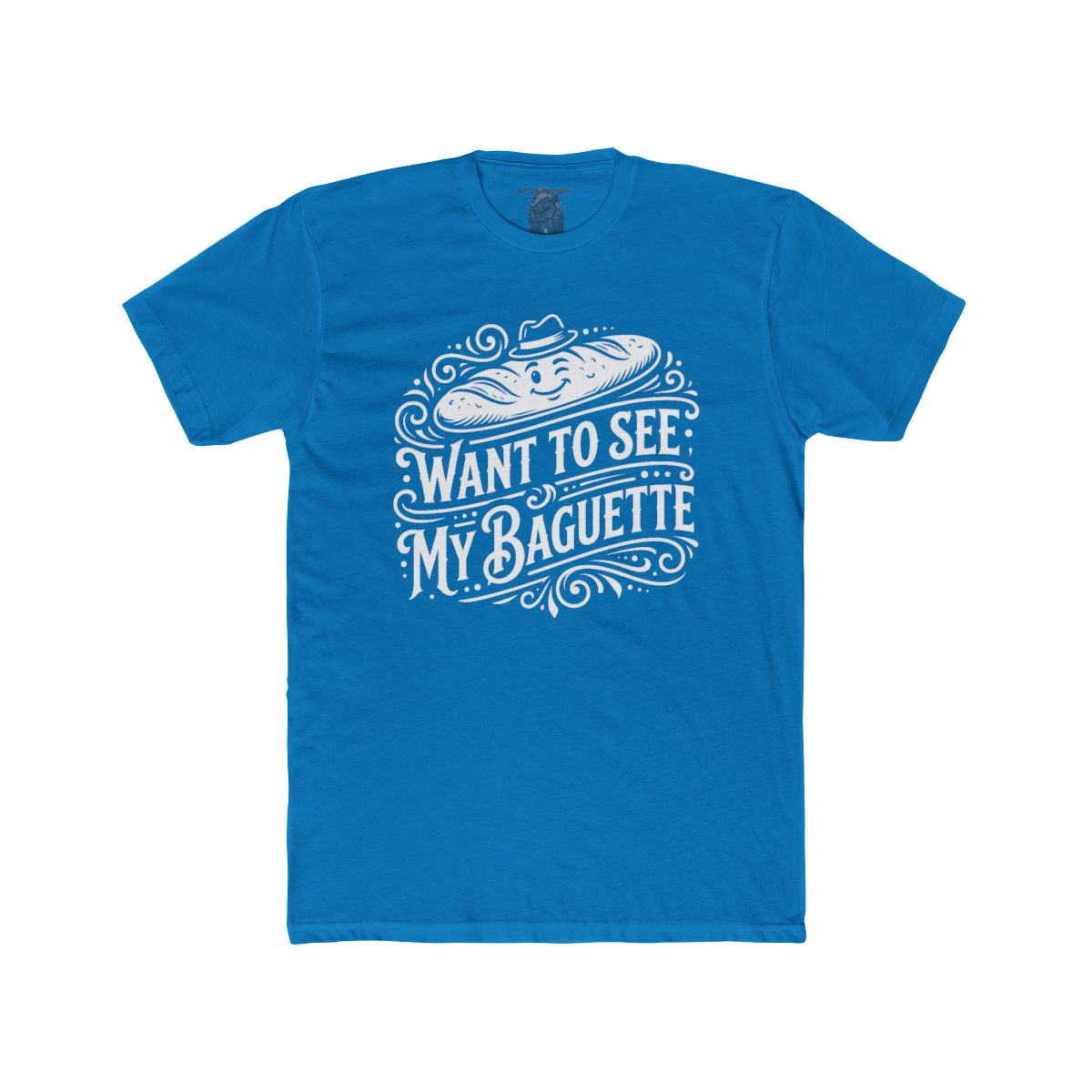 Want To See My Baguette T-Shirt | Baguette Illustration, Funny Bread Tee - Image 16