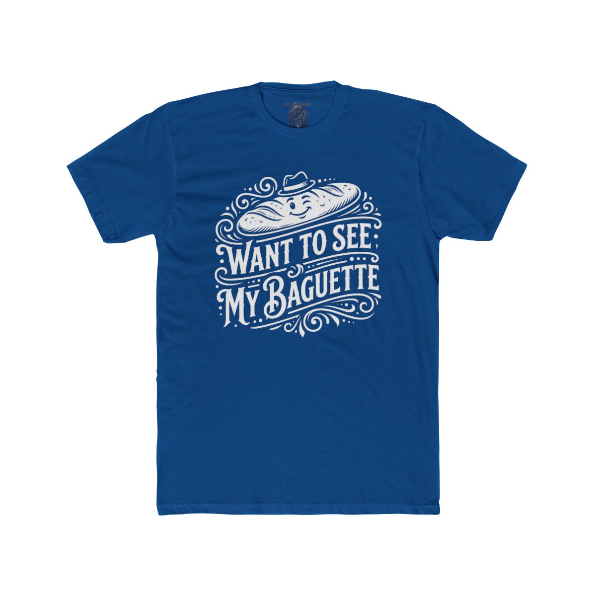 Want To See My Baguette T-Shirt | Baguette Illustration, Funny Bread Tee - Image 4
