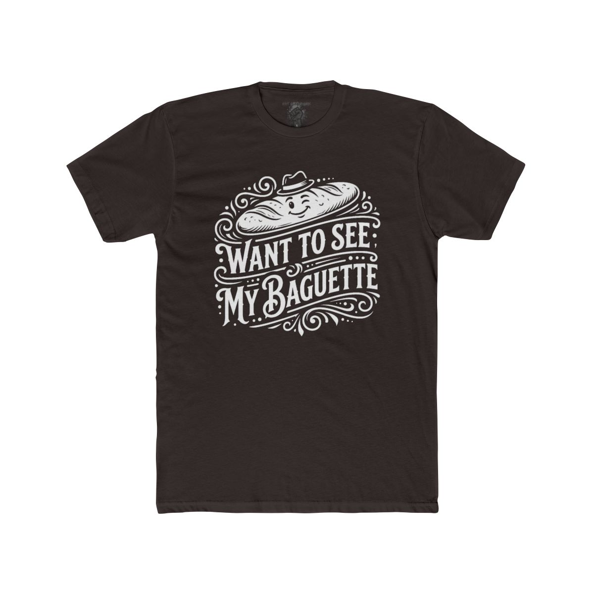 Want To See My Baguette T-Shirt | Baguette Illustration, Funny Bread Tee - Image 5