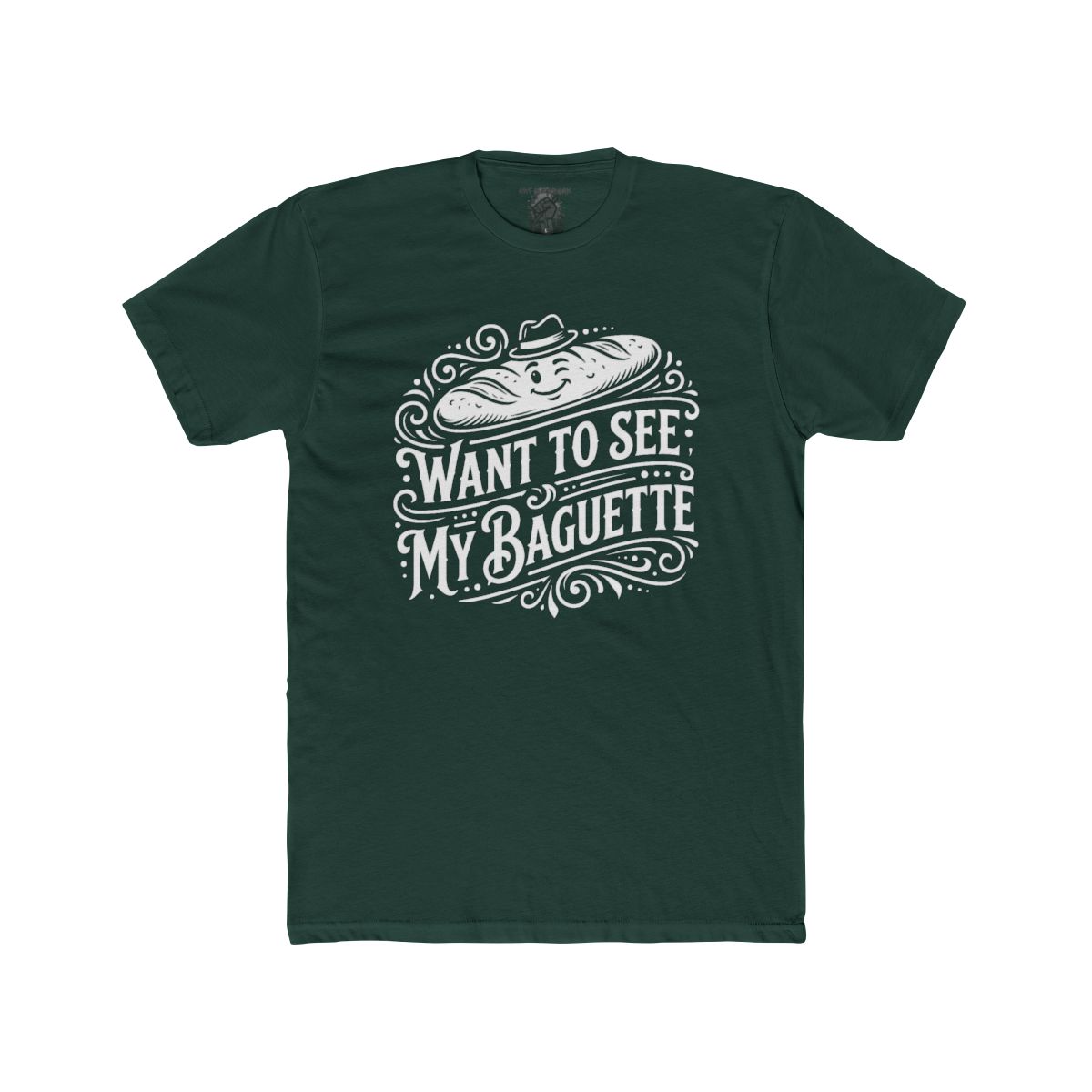 Want To See My Baguette T-Shirt | Baguette Illustration, Funny Bread Tee - Image 6