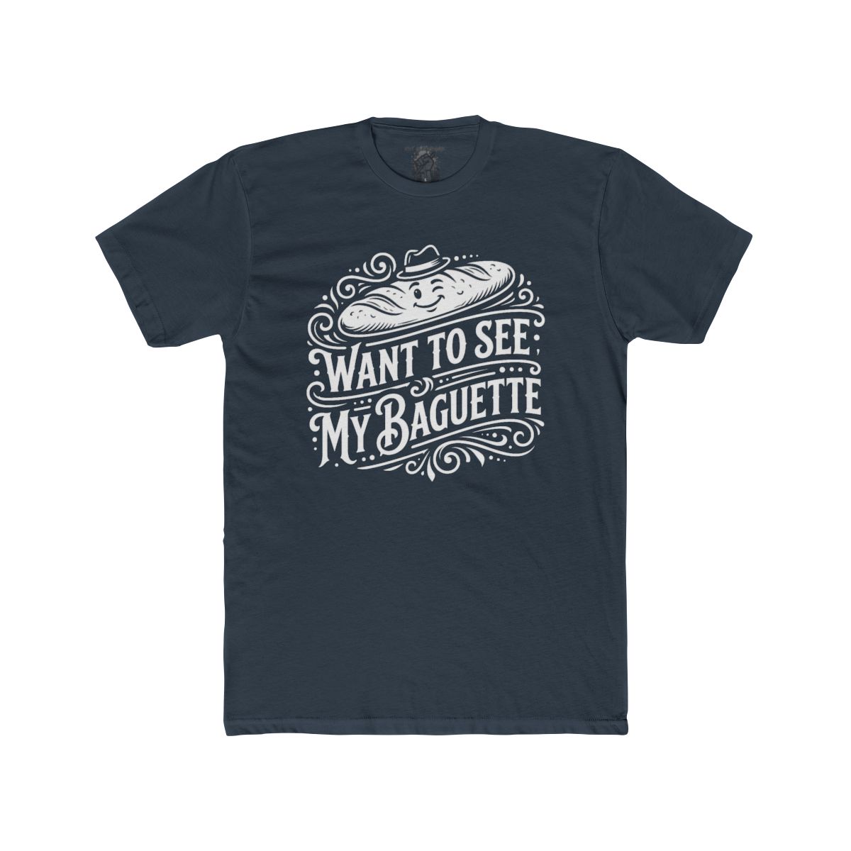 Want To See My Baguette T-Shirt | Baguette Illustration, Funny Bread Tee - Image 8