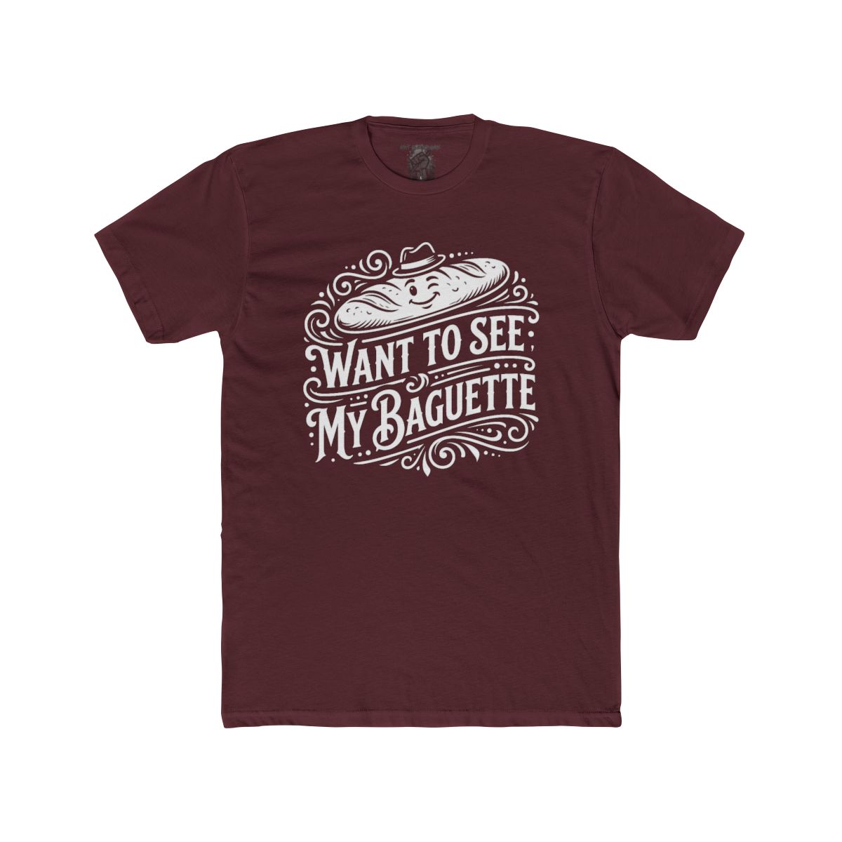 Want To See My Baguette T-Shirt | Baguette Illustration, Funny Bread Tee - Image 10