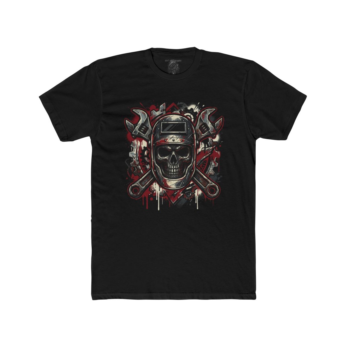 Welding Skull with Tools Tee | Skull Welder T-Shirt, Industrial Mechanic Shirt - Image 3