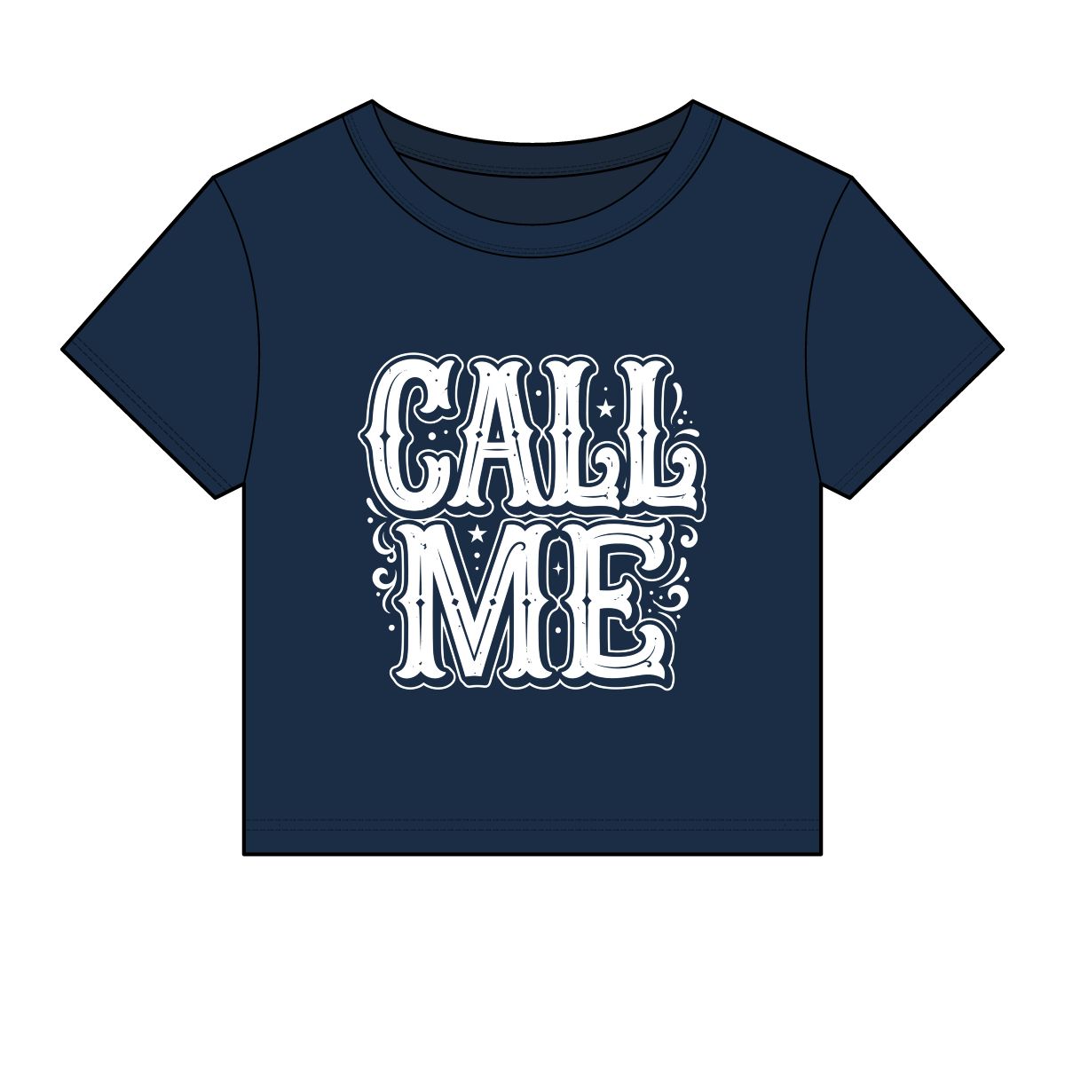 Call Me western lettering Crop Tee | Women's baby tee, vintage saloon style - Image 6