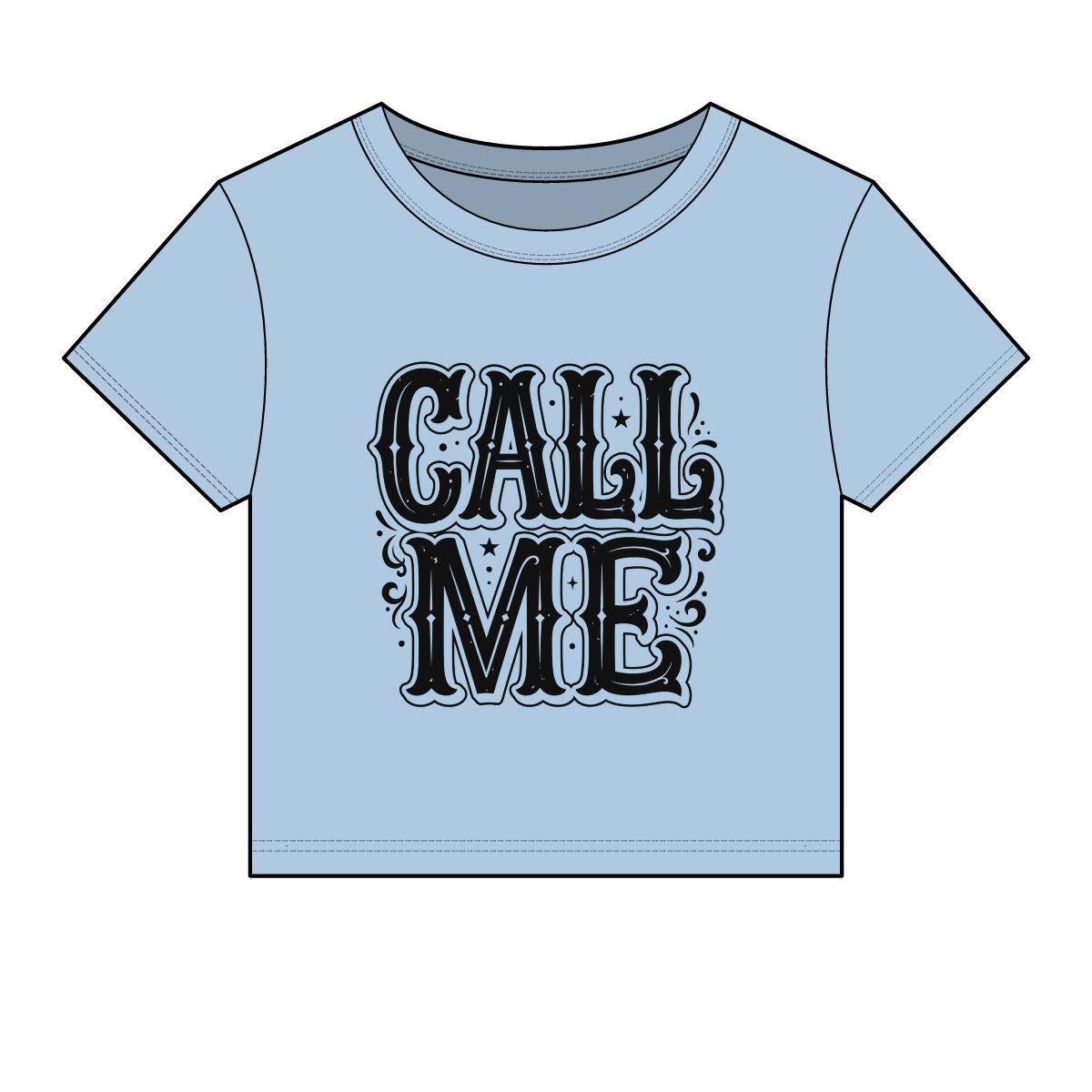 Call Me western lettering Crop Tee | Women's baby tee, vintage saloon style - Image 12
