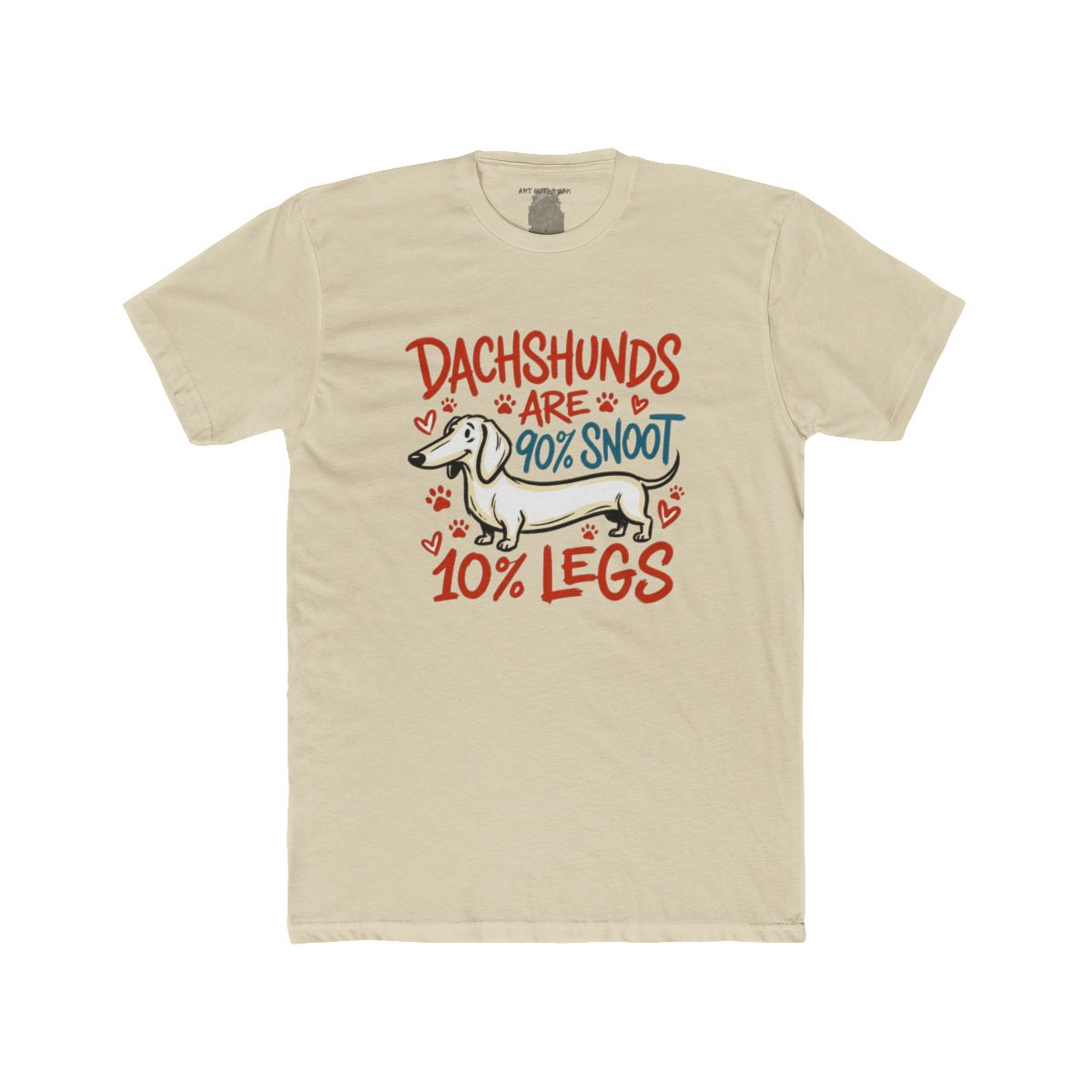 Dachshunds are 90% Snoot 10% Legs T-Shirt | Cute Wiener Dog Tee - Image 4