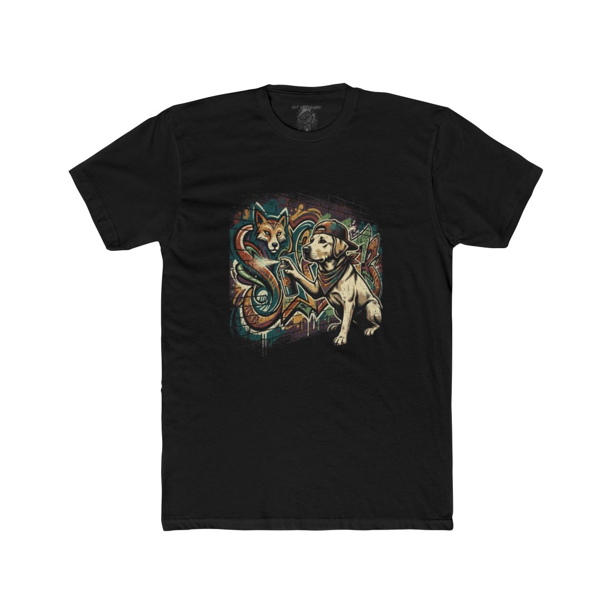 Graffiti Labrador Tee | Street Art Dog with Spray Paint Shirt - Image 3