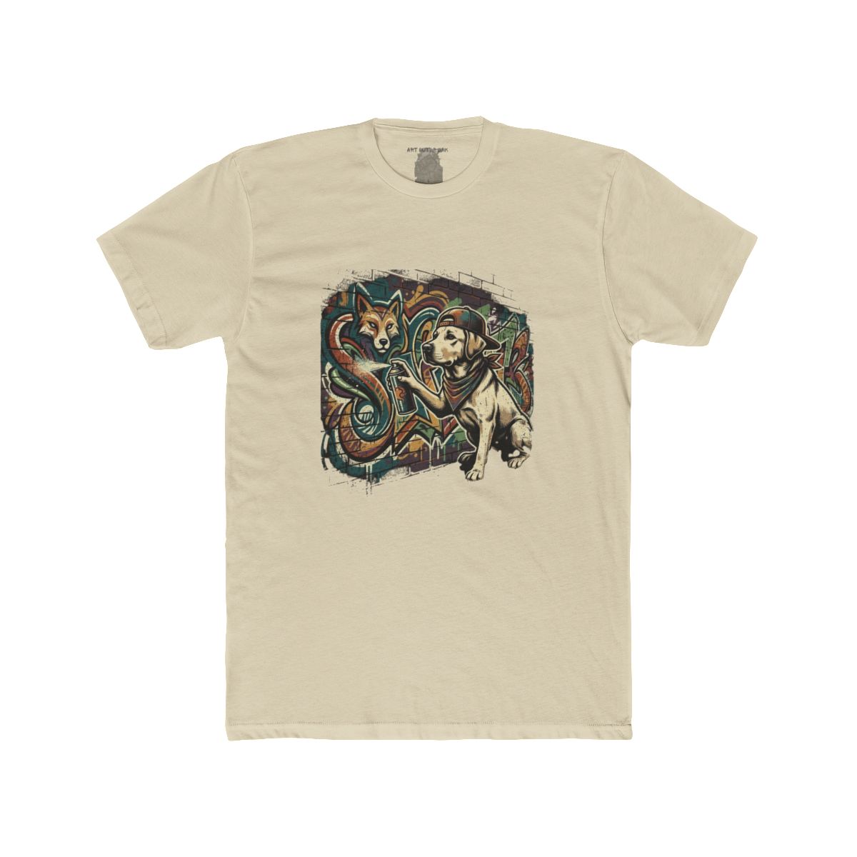 Graffiti Labrador Tee | Street Art Dog with Spray Paint Shirt - Image 4
