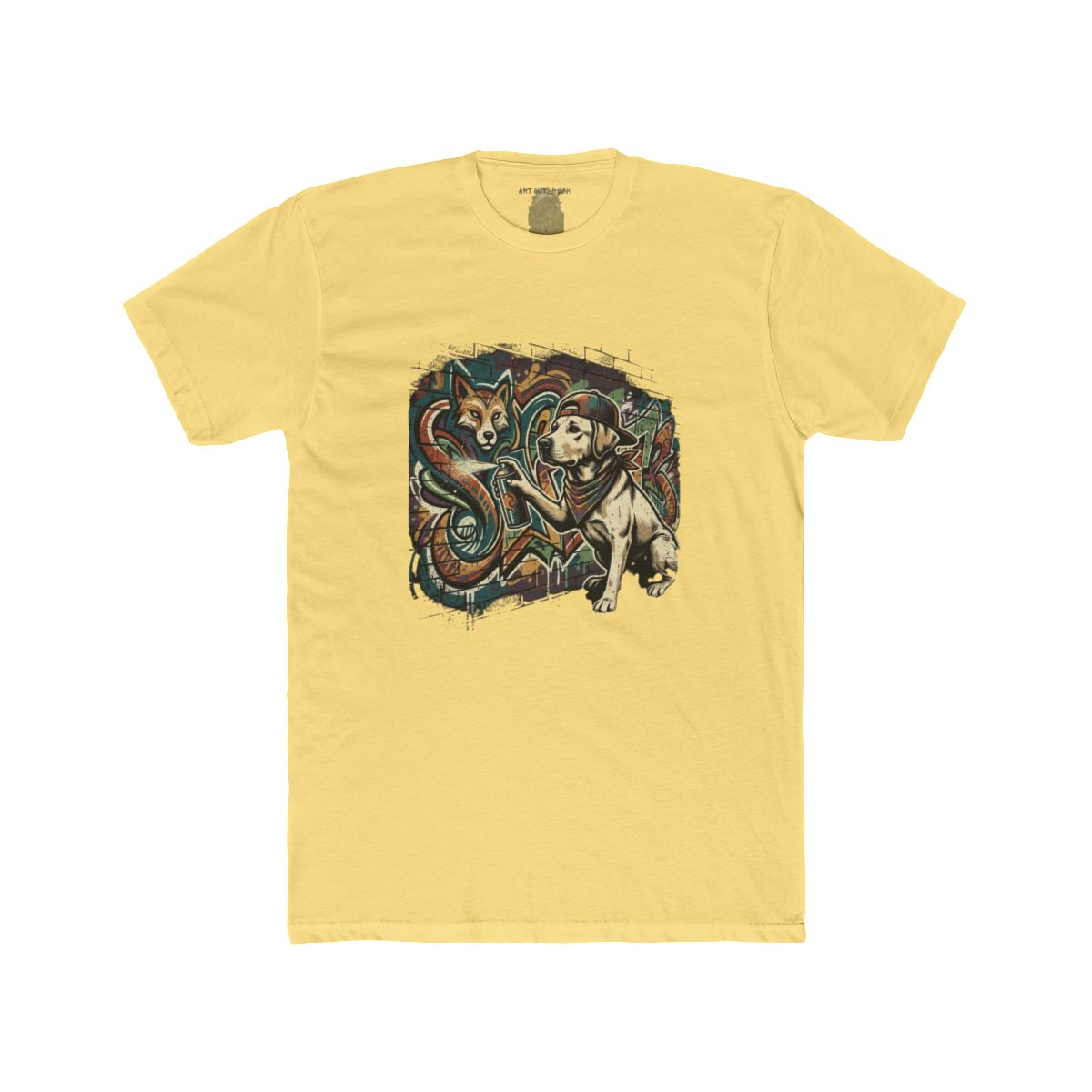 Graffiti Labrador Tee | Street Art Dog with Spray Paint Shirt - Image 2