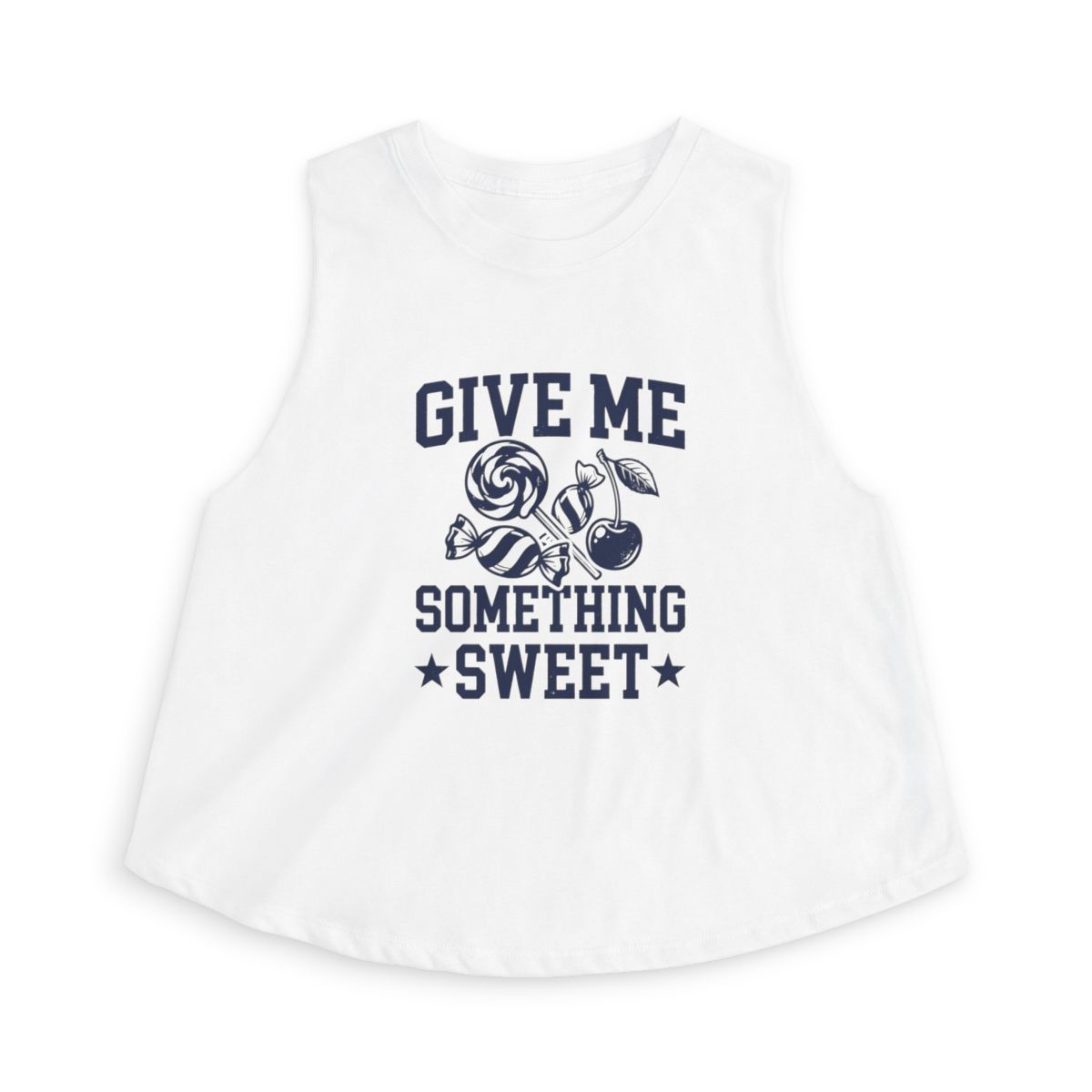 Give Me Something Sweet Crop Top | Candy Graphic, Cherry & Lollipop - Image 5