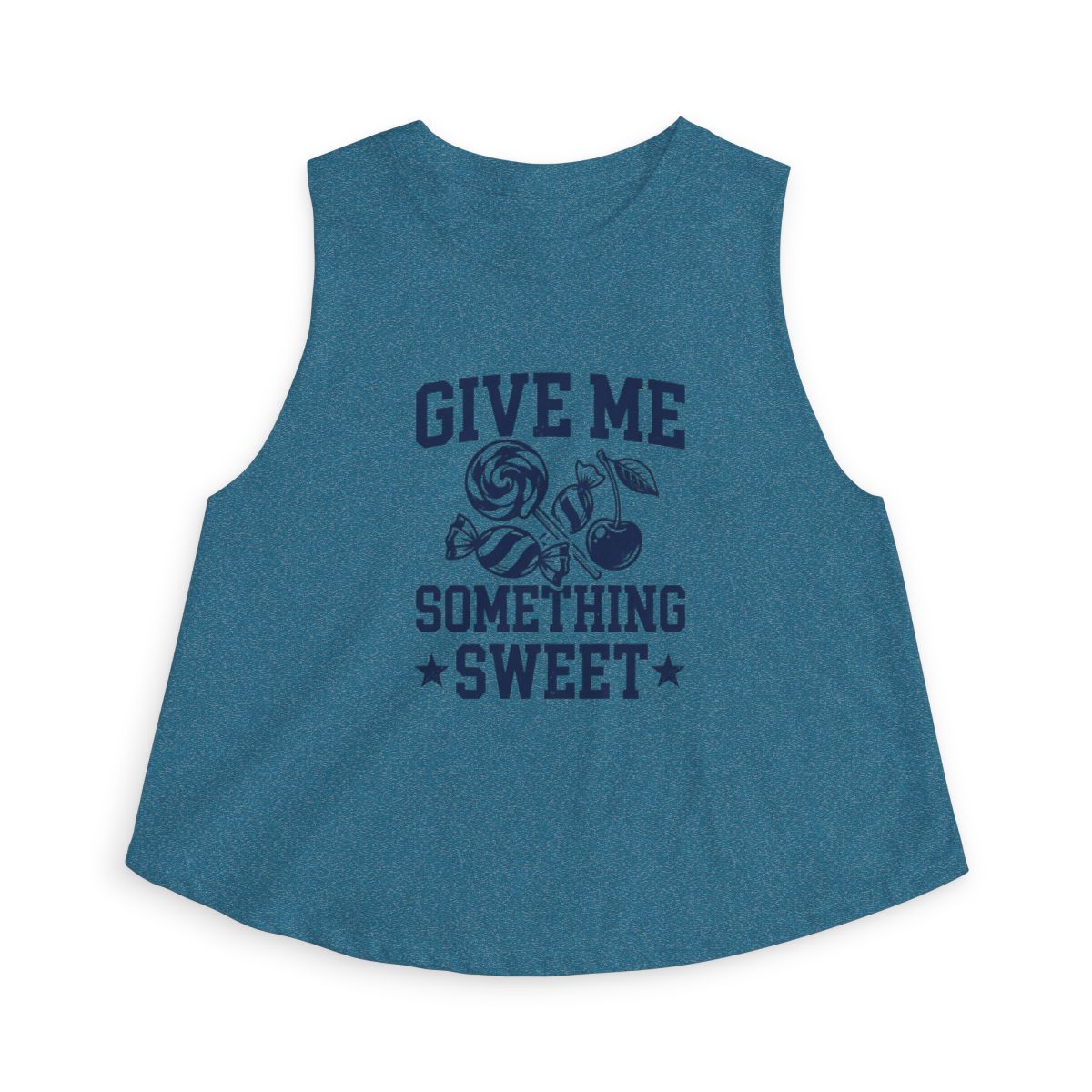 Give Me Something Sweet Crop Top | Candy Graphic, Cherry & Lollipop - Image 2
