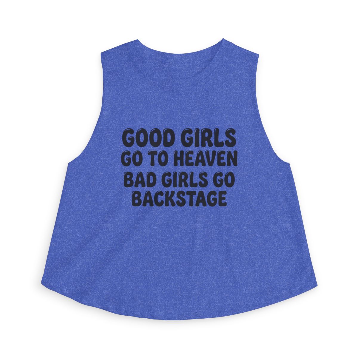 Good Girls Go To Heaven Bad Girls Go Backstage Crop Top | Rock Concert Tee - Image 6