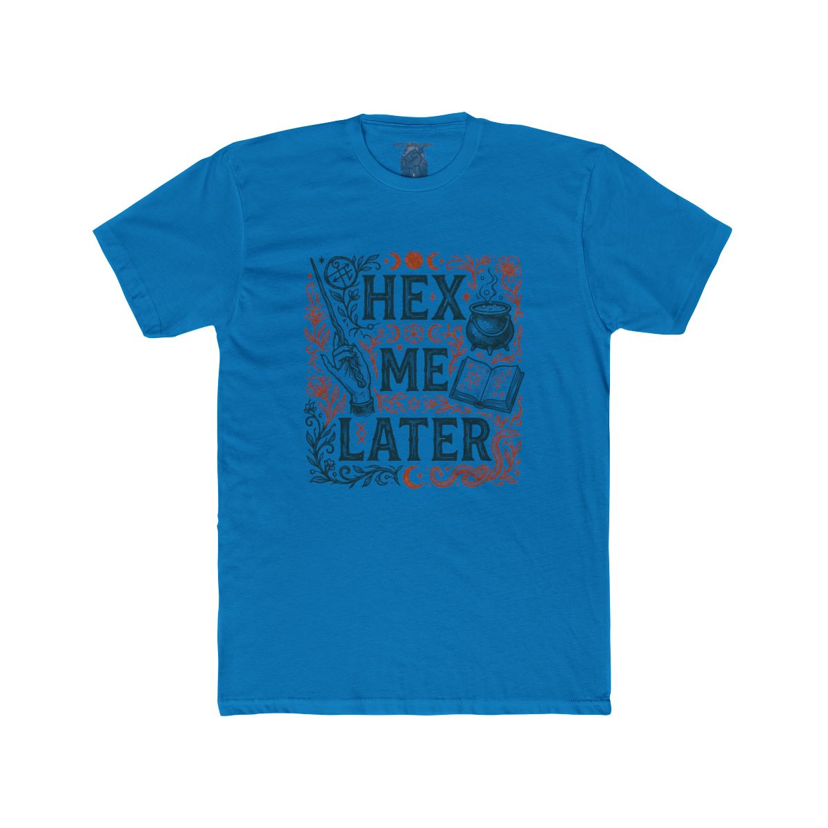 Hex Me Later T-Shirt | Witchy Spellbook Design, Cauldron, Moon Phases - Image 12