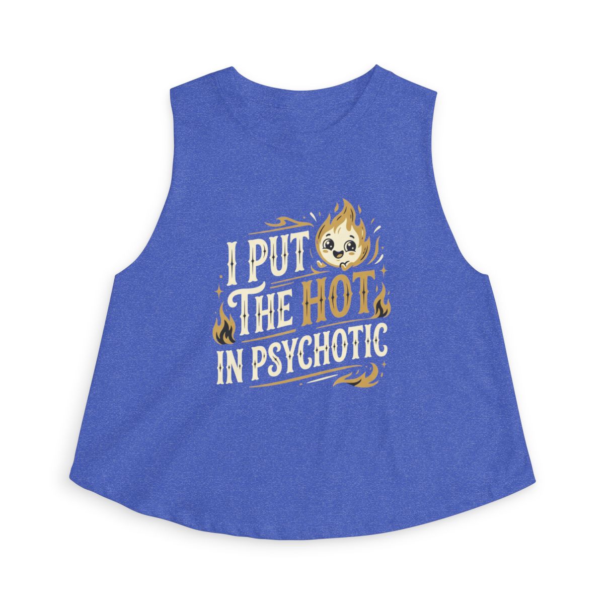 I Put The Hot In Psychotic crop top | Funny Quote Top - Image 2