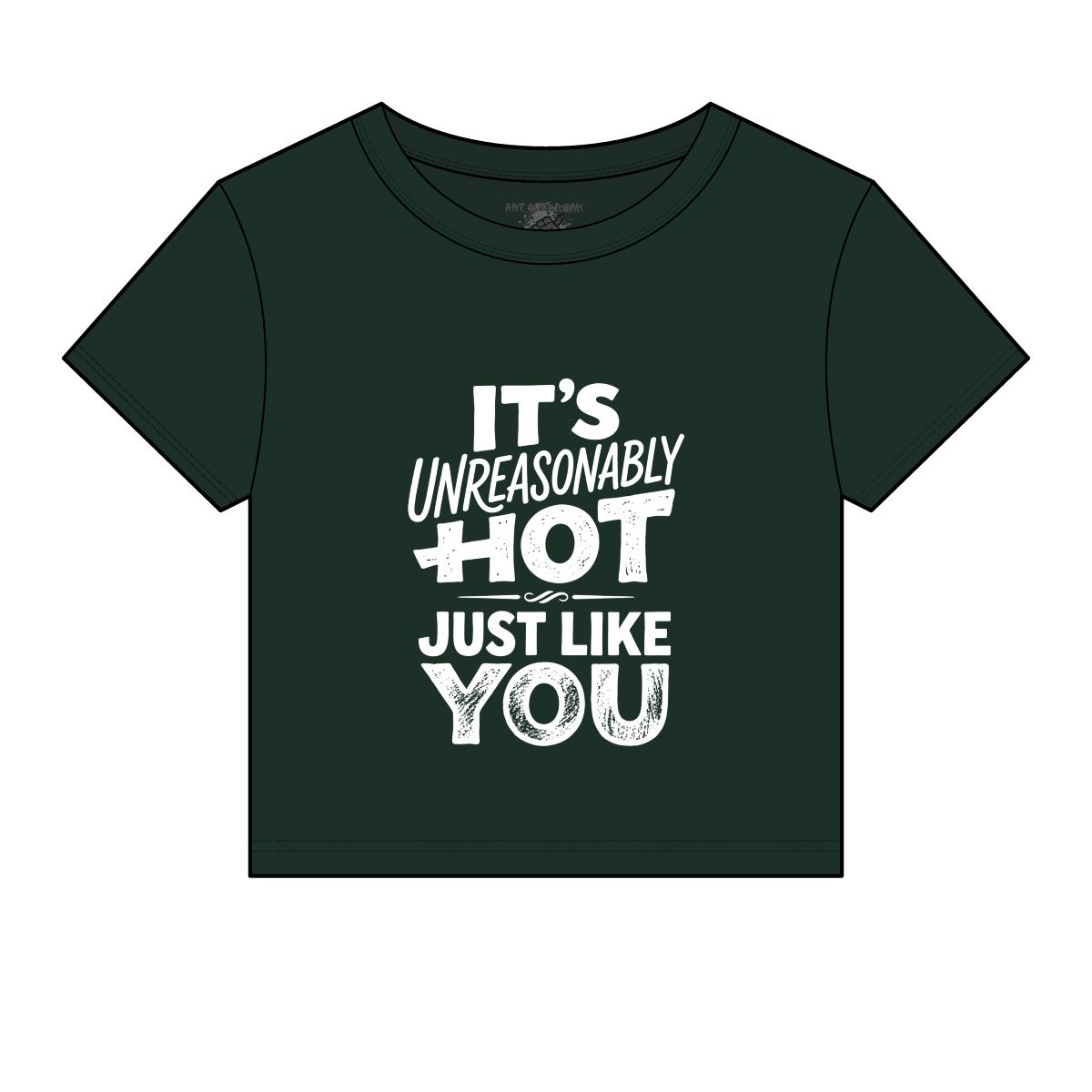 It's Unreasonably Hot Just Like You Baby Tee | Women's Micro Rib Baby Tee - Image 4
