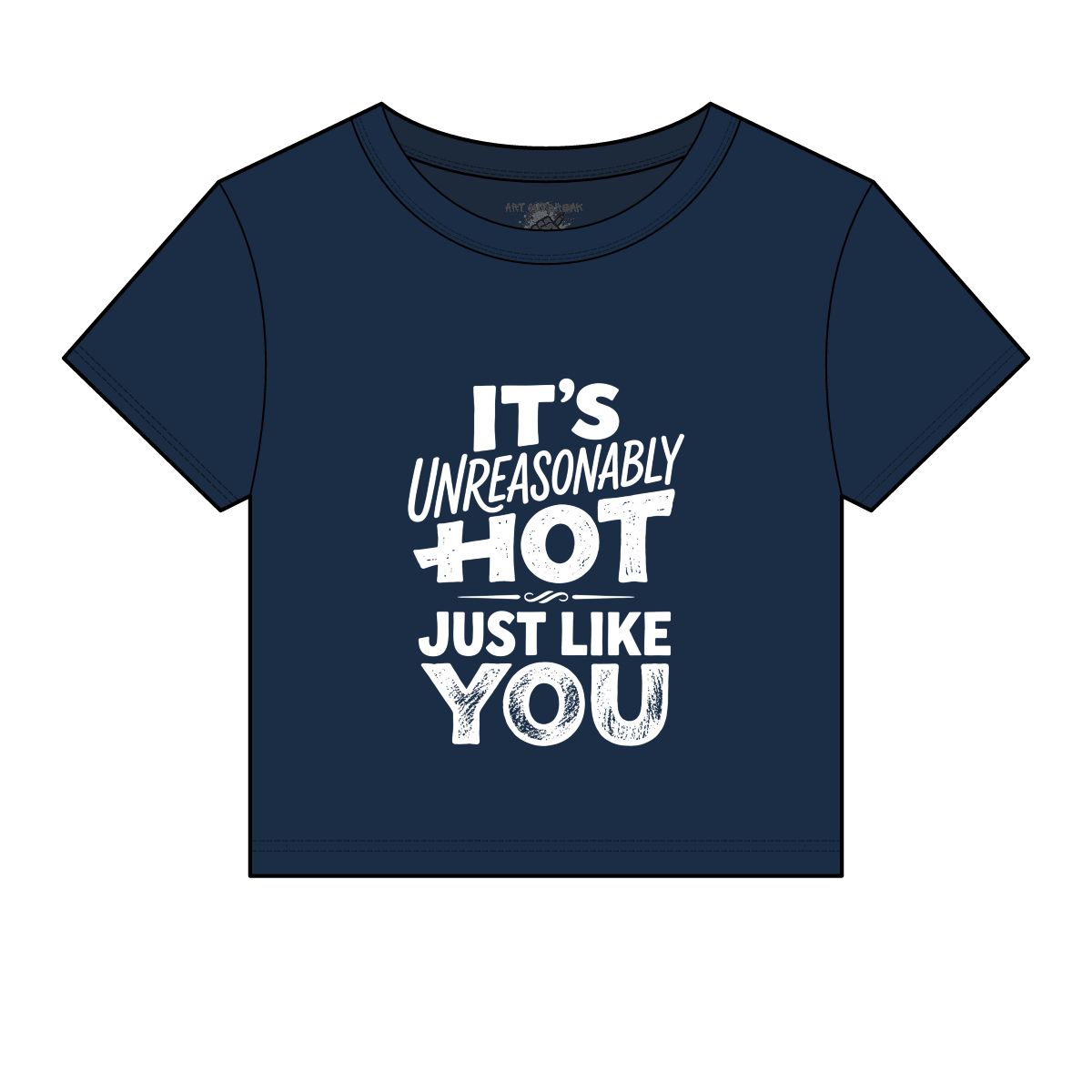 It's Unreasonably Hot Just Like You Baby Tee | Women's Micro Rib Baby Tee - Image 6