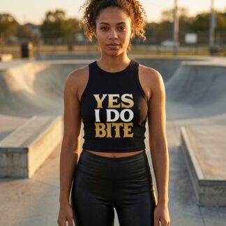 YES I DO BITE Tank Top lifestyle photo