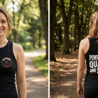 Powered by Quads and Spite Racer Tank lifestyle photo