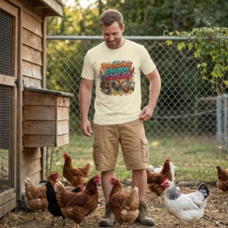 Professional Chicken Wrangler T-Shirt lifestyle photo