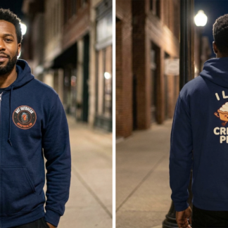 I Like Cream Pies Zip Hoodie lifestyle photo