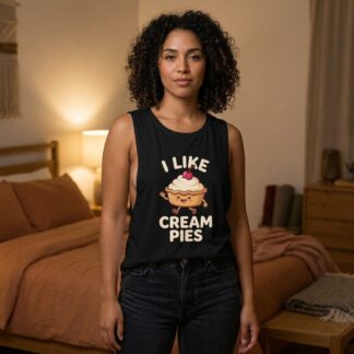 I Like Cream Pies Scoop Tank lifestyle photo
