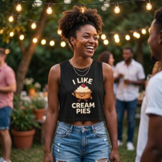 I Like Cream Pies Crop Top lifestyle photo