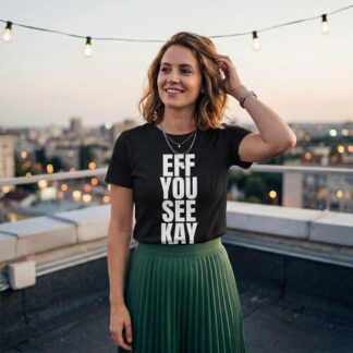 EFF YOU SEE KAY Tee - After Dark Collection - Black lifestyle photo